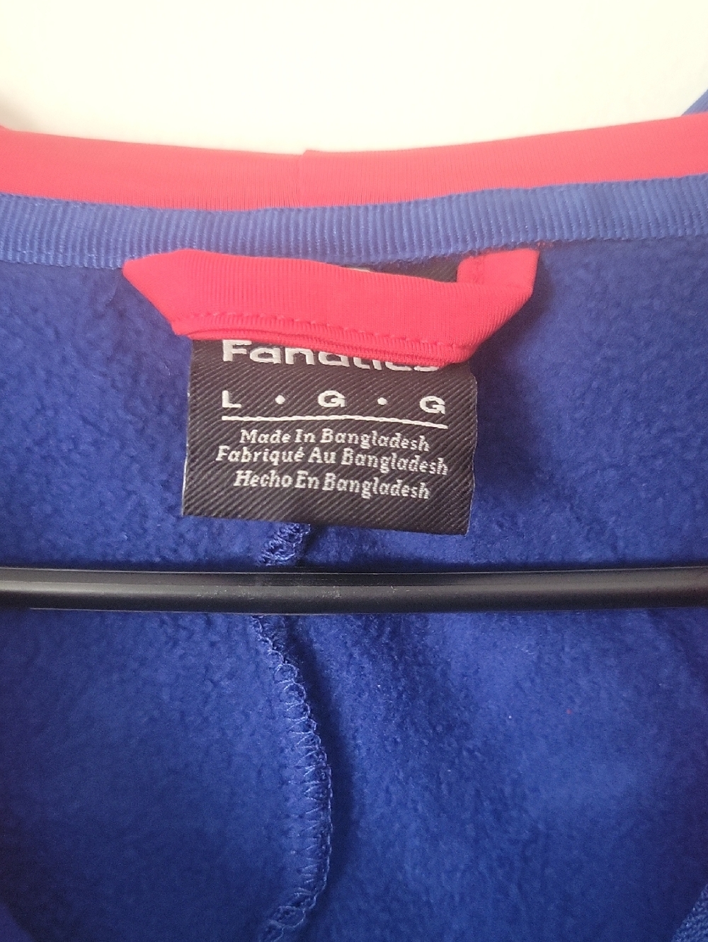 Bills Blue Full-Zip Hoodie with Red Accent - Picture 3 of 5